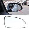 Espejo Retrovisor Lateral para Puerta Derecha de Coche, Cristal para