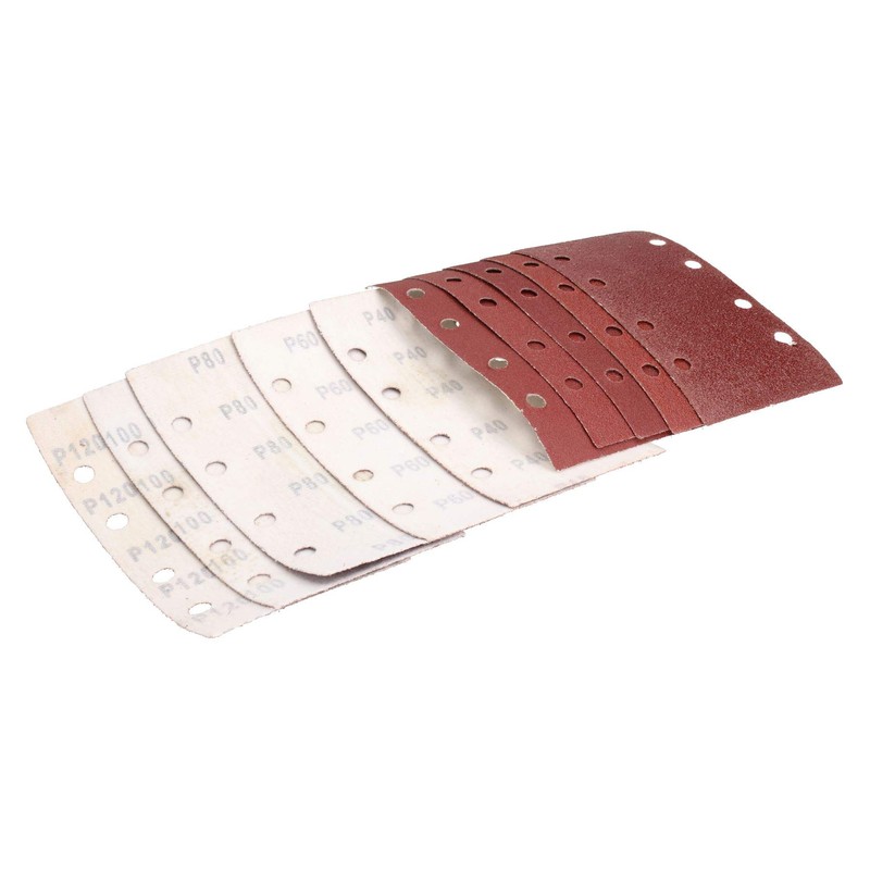 Hook/Loop 1/3 Sheet Sanding Sander Sandpaper Pads 20 Pack Mixed