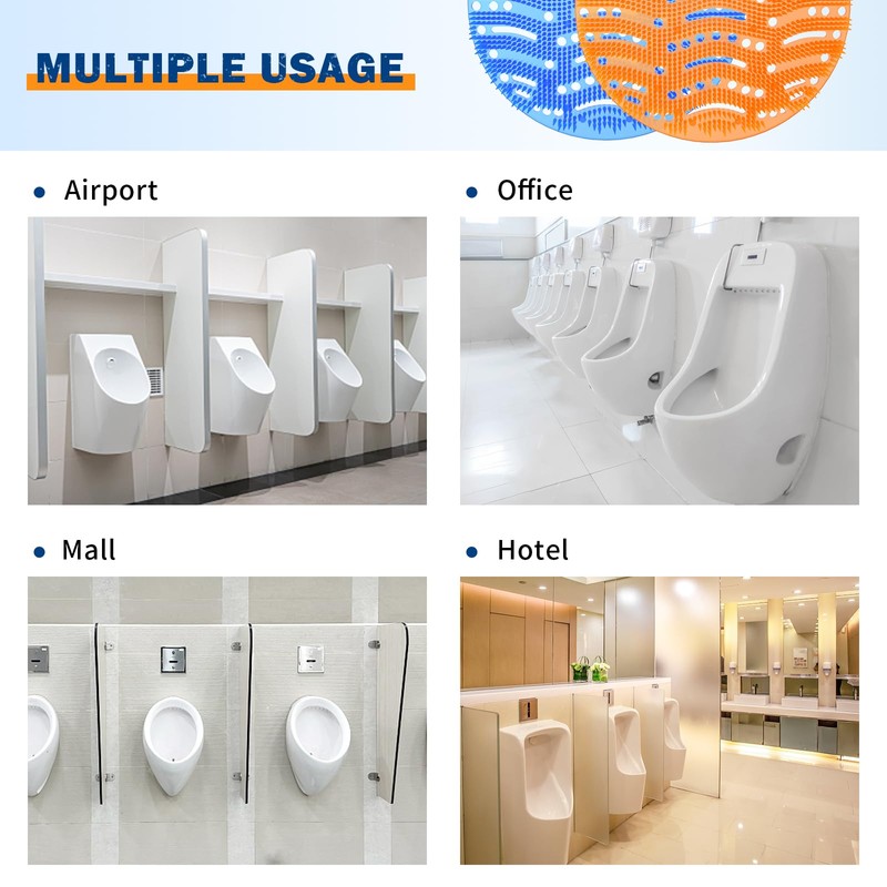 Urinal Screen Deodorizer(50 pack), Anti-Splash Urinal Screens Cakes with Long-Lasting