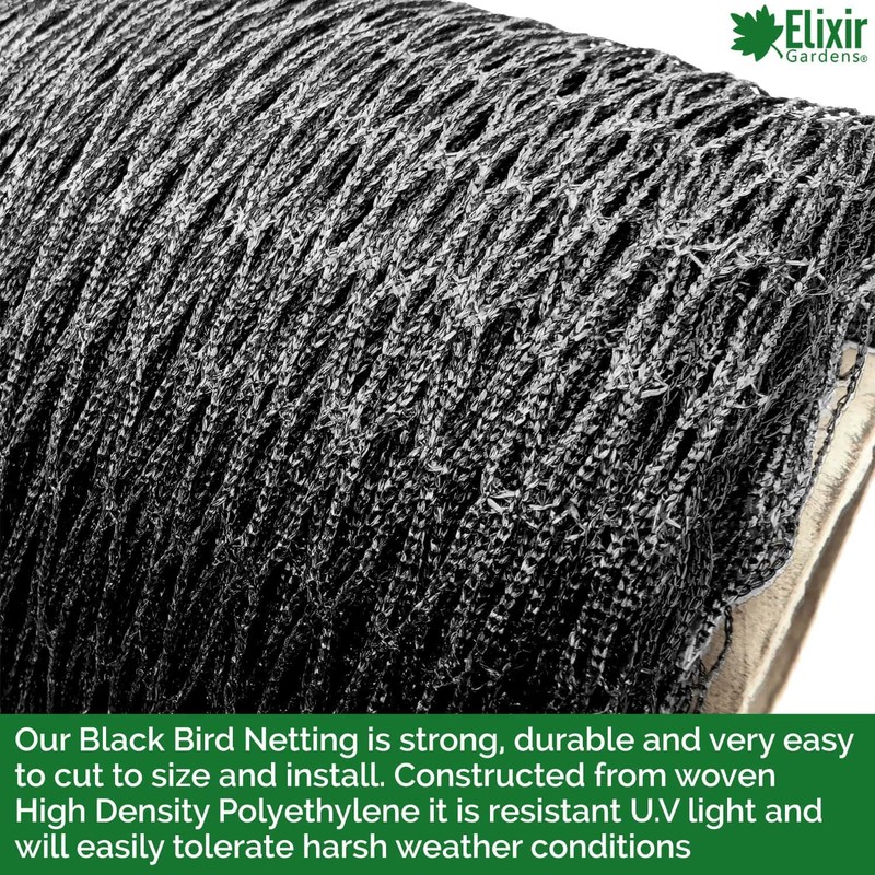 Elixir Gardens Heavy Duty Bird Netting | 1m x 10m