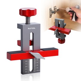 RUITOOL Cabinet Door Mounting Jig, Installation Positioner for Frameless Cabinets Only, Easily Adjustable Aluminium Alloy Versatile Cabinet Hardware Jig, Holiday Home Improvement Gifts for Him