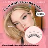 Self Adhesive Lash Clusters,Wispy Pre Glued Clear Band Lashes