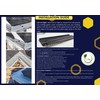 LEAF4GO 6" Gutter Guards Leaf Filter - Domestic Aluminum Gutter