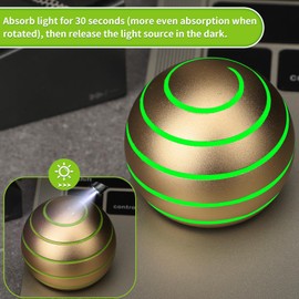 Metal Desk Fidget Spinner Toy Decoration for Kids Adults, Stress Relief Fidget Gyro Ball Toy for Gifts Classroom Pirzes Birthday Party Favors(Golden)