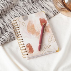 Blue Sky 2025 15-Month Weekly and Monthly Planner Calendar, October 2024 - December 2025, 5" x 8", Hard Cover, Laminated Tabs, Wirebound, Storage Pocket, Henri (Henri- 2025, 5" x 8")