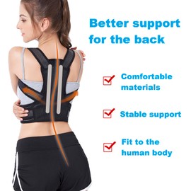 Posbaer Back Straightener Comfortable and Adjustable Back Support Belt, Posture Corrector Back Women, Open Your Shoulders