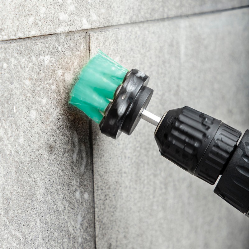 InnovaGoods - Set of 3 Cleaning Brush Attachments for Drills,