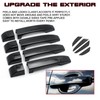 Xotic Tech Set(12Pcs) Gloss Black Door Handle + Real Carbon