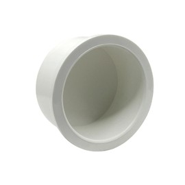 Fitvell 2PCS 2 Inch PVC Pipe End Cap Plug Adapter Pipe Fittings Slip Schedule(SCH) 40 for DIY Garden Shelf Home Industrial