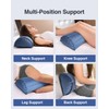 Luxtude Inflatable Bolster Pillow for Legs, Half Moon Pillow Under