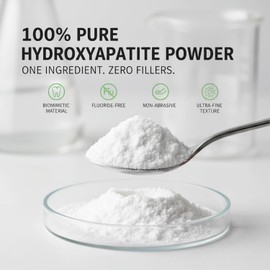 XingXoom Lab Microcrystalline Hydroxyapatite Powder (Non-Nano) – 100% Natural Tooth Powder for Gentle Enamel Care – Fluoride-Free DIY Ingredient (30g)