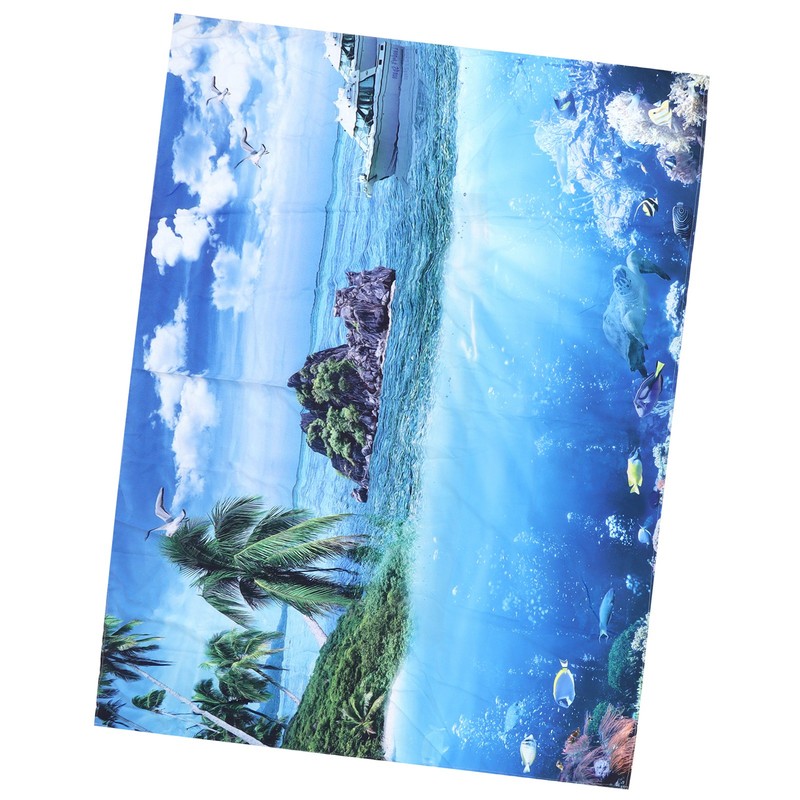 200x150cm Tapestry Scenery Summer Beach Sea View Background Tapestry Home
