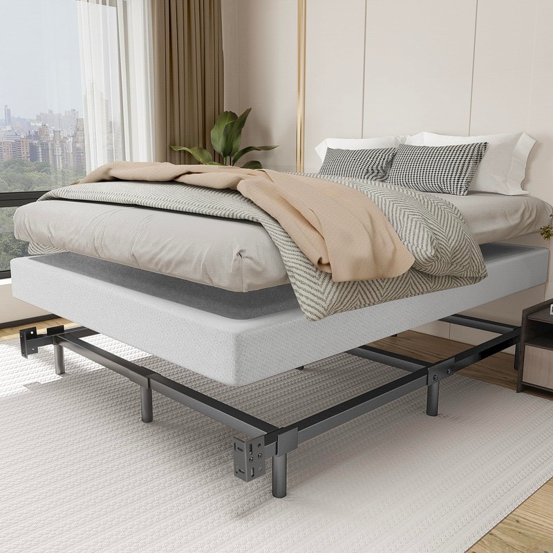 NOAH MEGATRON Queen Size Metal Bed Frame-7 Inch Heavy Duty