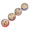 4pcs Dried Flower Aromatherapy Candle Set Long Lasting Aroma Scented