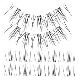 Ipetboom 1 Box Simulated Lower Eyelashes Lash Extension Fake Eyelashes Curl Lash Clusters Faux Eyelashes Fake Lashes Compact Eyelashes Lashes Props Eyelashes Decors False Lash Black Fiber