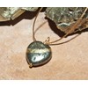 Kintsugi Petite Pyrite Broken Heart Mended with 23k Gold, Cord
