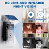 OBEST Wireless Intelligent High-Definition Video Doorbell, With Solar Rain Cover,