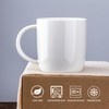 GBHOME 12 OZ Off White Coffee Mugs Set, Porcelain Coffee