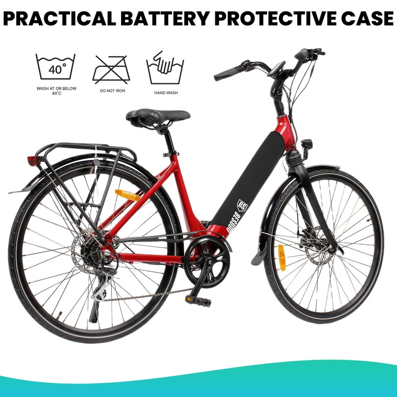 Besudo E-Bike Battery Protective Cover - 30-38cm Circumference, Protection for