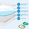 HDJOAPS Pack and Play Mattress Pad 38"x26"x3", Dual-Sided Pack n