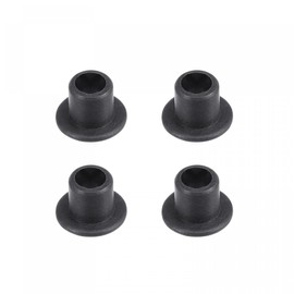 uxcell Flanged Sleeve Bearings 3mm Bore 4.6mm OD 5mm Length POM Wrapped Oilless Bushings Black 4pcs