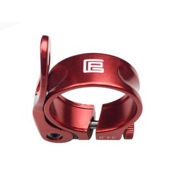 Platt Bicycle Seat Clamp with Quick Release Aluminium Alloy Seat Clamp, 28.6/31.8/34.9 mm, red, 31.8mm