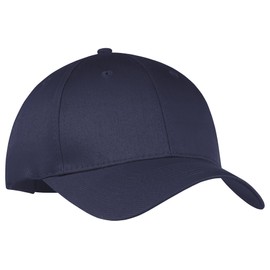 Port & Company Six-Panel Mid Profile Twill Cap-CP80-True Navy