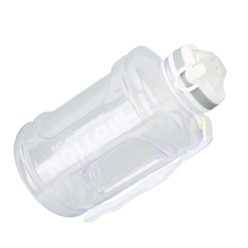 1500ml Large Capacity Sports Water Bottle Portable Scale Marking Poping