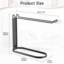 Headband Holder, Wall Mounted Headband Organizer, Metal Hair Accessories Organizer, Black Headband Holder for Girls and Women, Headband Display Stand for Bracelets Bangles Necklaces