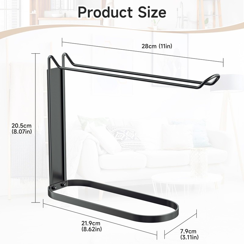 Headband Holder, Wall Mounted Headband Organizer, Metal Hair Accessories Organizer,