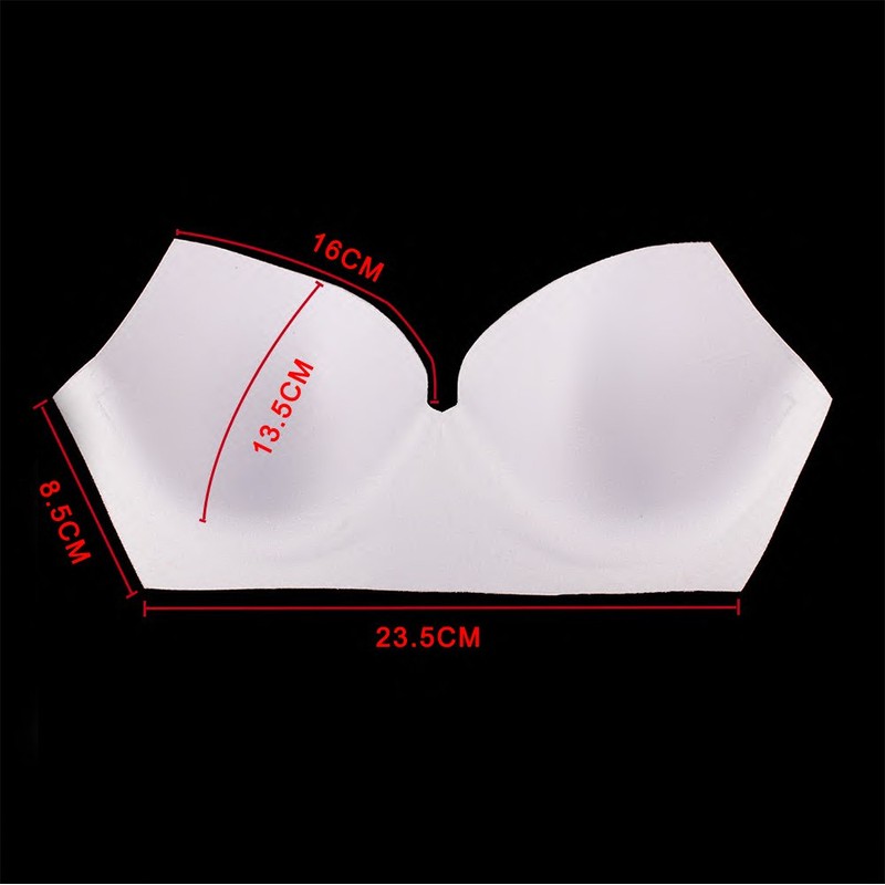 2piece White Bra Cup Chest Pads Sewing in Bra Cup