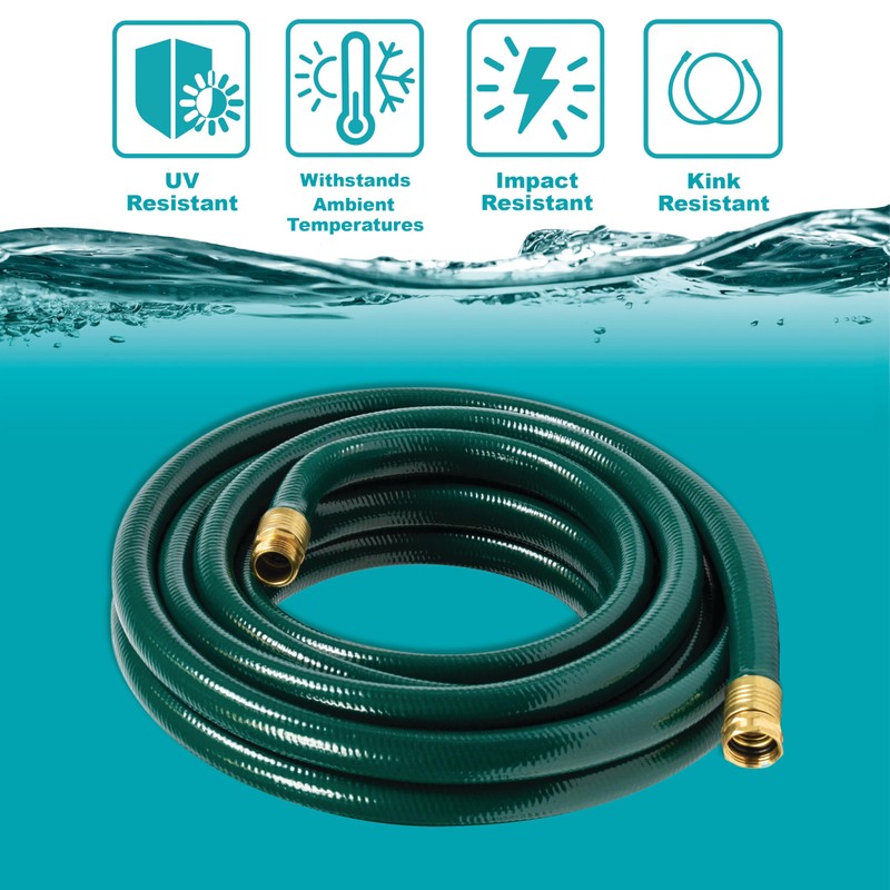 Gilmour 843251-1001 Flexogen Heavy Duty Watering Garden Hose 3/4in x