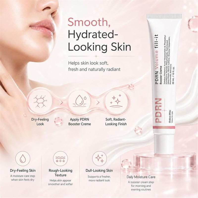 PDRN Volume Fill-It Booster Cream, Volume Plumping for Forehead, Neck,