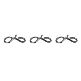 CHEOTIME Pack of 50 Fishing Snaps, Stainless Steel Fly Fishing Carabiner Hooks, Small, Quick Change Fly Hook Bait Snaps, Fishing Clips for Fly Hooks and Jigs (S)