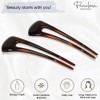 Parcelona French Long Duo Tortoise Shell Marrón Grande 12,1 cm