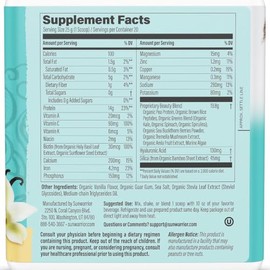 Sunwarrior Constructor De Colageno Vegano Sabor Vainilla, Color, 500 Gram, Pack Of/Paquete De 1
