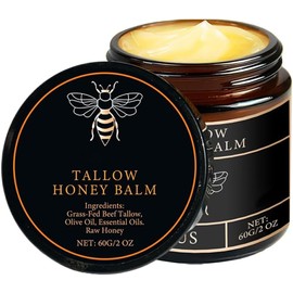Tallow And Honey Balm For Skin, Tallow Honey Balm For Face Deeply Nourishes The Skin, Enhances Natural Radiance (2Oz/1PCS)