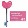 Pink Radar Disabled Toilet Key with Pink ID Card |