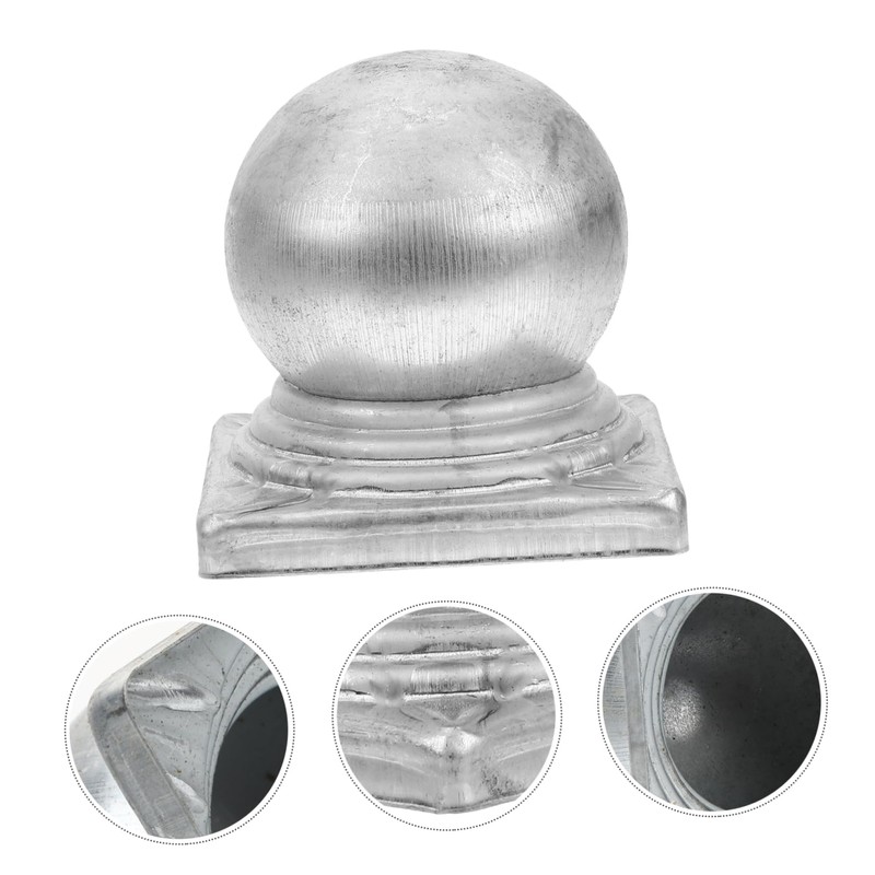 LALAFINA 4pcs Ball Shape Newel Post Caps Decorative Fence Post