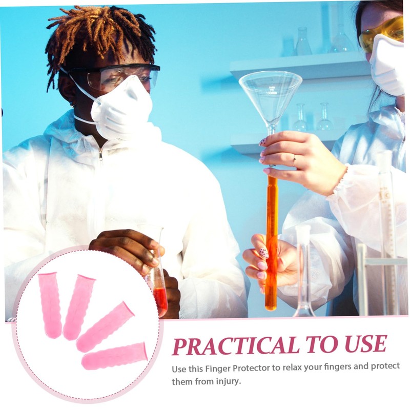 Operitacx 100pcs Finger Sleeves Latex Finger Protectors for Joint Support