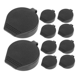 BUGUUYO 10pcs Lock Dust Cover Outdoor Distribution Cabinet Rainproof Protectors for Electrical Systems Easy Install Dust Proofing Caps Plastic Material