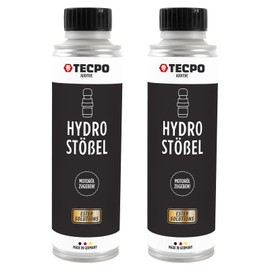 TECPO 2 x Hydro Tappet Ester Additive, 300 ml - For Eliminating Disturbing Rattling Noises