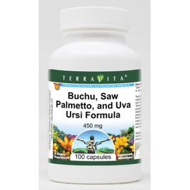 Buchu, Saw Palmetto, and Uva Ursi Formula - 450 mg (100 Capsules, ZIN: 512129) - 3 Pack