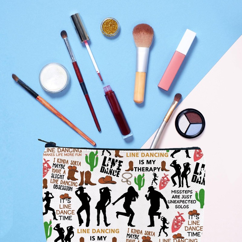Line Dance Makeup Bag Line Dancing Lover Gift Line Dancer
