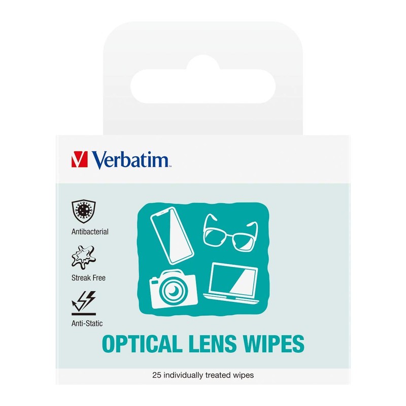 Verbatim Lens Cleaning Wipes - 25pcs