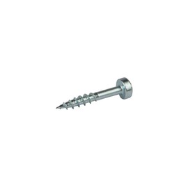 KREG SPS-C1-100-EUR Zinc Pocket-Hole Screws Pan Head Coarse No.7 x 1 100pk, Silver