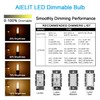 AIELIT T10/T30 Frosted LED Light Bulb 25 Watt Equivalent, Warm