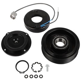 cciyu Air Conditioning Compressor Clutch 2003-2011 Fit for Honda Element 2.4L Replaces AC Compressor for Car 7 Grooves