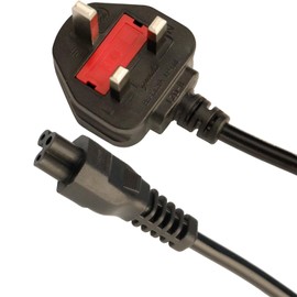 Wirafix IEC 60320 C5 Power Cable, 5.9ft(1.8m) Computer Power Cable with 13A fused, Compliant with BS-1363 Standard, Compatible with Mainstream Printer, Laptop, Monitor and More