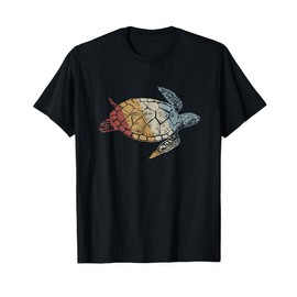 Sea Turtle Retro Style Vintage T-Shirt
